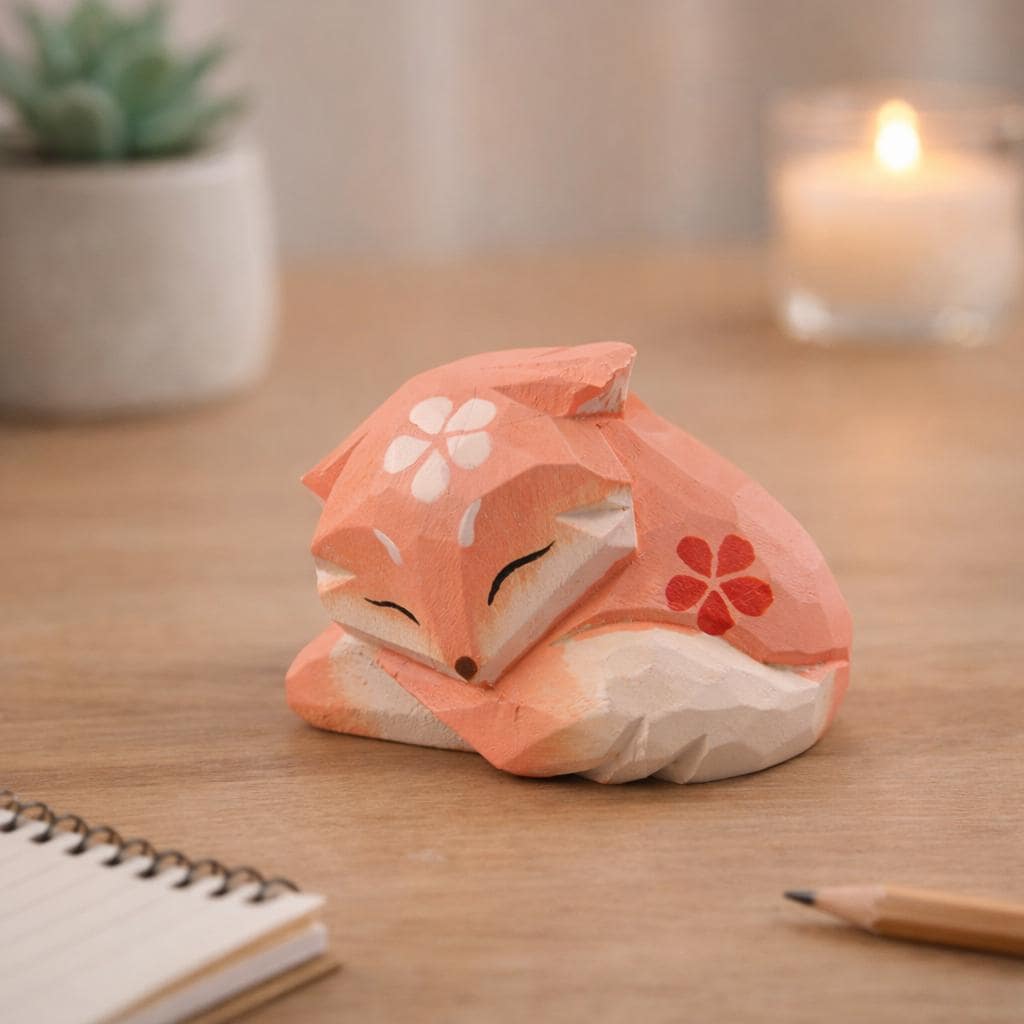 hand-carved-sleeping-fox-wooden-figurine-2